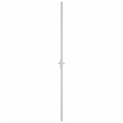 Porte intérieure 93x201,5 cm Blanc Verre mat et aluminium 