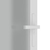 Porte intérieure 93x201,5 cm Blanc Verre mat et aluminium 