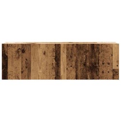 Meubles TV muraux 3 pcs vieux bois 100x30x30 cm bois ingénierie 