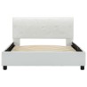 Cadre de lit Blanc Similicuir 100 x 200 cm 
