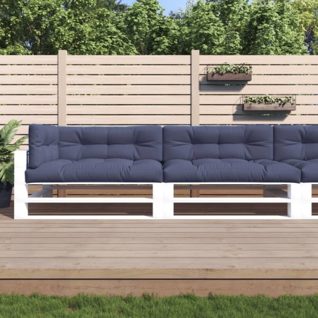 Coussins palette lot de 5 tissu bleu marine 