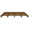 Lit de palette sans matelas marron miel 120x200 cm bois massif 