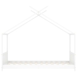 Cadre de lit d'enfant Blanc Bois de pin massif 80x160 cm 