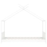 Cadre de lit d'enfant Blanc Bois de pin massif 80x160 cm 