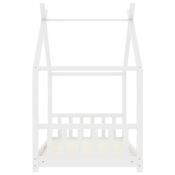 Cadre de lit d'enfant Blanc Bois de pin massif 80x160 cm 