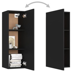 Ensemble de meubles TV 5 pcs Noir Bois d'ingénierie 