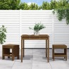 Ensemble de bistrot de jardin 3 pcs marron miel bois pin massif 