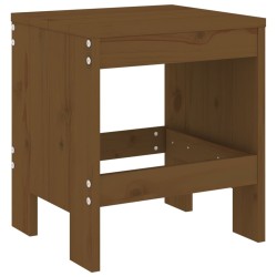 Ensemble de bistrot de jardin 3 pcs marron miel bois pin massif 