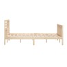 Cadre de lit sans matelas bois massif 