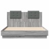 Cadre de lit sans matelas sonoma gris 120x190 cm 
