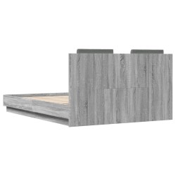 Cadre de lit sans matelas sonoma gris 120x190 cm 