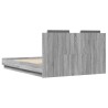 Cadre de lit sans matelas sonoma gris 120x190 cm 