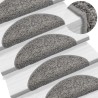 Tapis d'escalier 10 pcs 56x17x3 cm Gris 