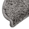 Tapis d'escalier 10 pcs 56x17x3 cm Gris 