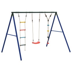 Jeu balançoire d'extérieur balançoire échelle et corde à disque 