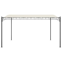 Auvent crème 4x3 m 180 g/m² tissu et acier 