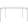 Auvent crème 4x3 m 180 g/m² tissu et acier 