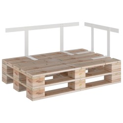 Dossier pour canapé palette Blanc 110 cm Fer 