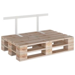 Dossier pour canapé palette Blanc 110 cm Fer 