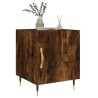 Tables de chevet 2 pcs chêne fumé 40x40x50 cm bois d'ingénierie 
