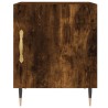Tables de chevet 2 pcs chêne fumé 40x40x50 cm bois d'ingénierie 