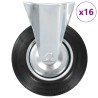 16 pcs Roulettes fixes 200 mm 