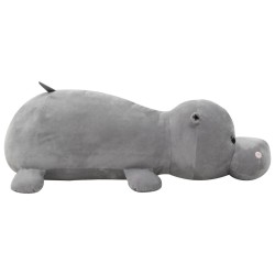 hippopotame en peluche Gris 