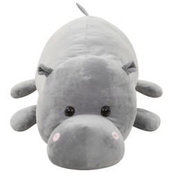 hippopotame en peluche Gris 