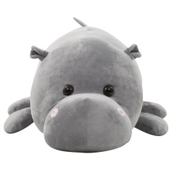 hippopotame en peluche Gris 