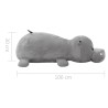 hippopotame en peluche Gris 