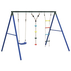 Jeu balançoire d'extérieur balançoire échelle et corde à disque 