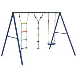 Jeu balançoire d'extérieur balançoire échelle et corde à disque 