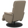 Fauteuil inclinable de massage repose-pieds cappuccino 