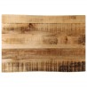 Dessus de table bord vivant 60x40x3,8 cm bois de manguier brut 