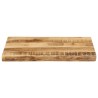 Dessus de table bord vivant 60x40x3,8 cm bois de manguier brut 