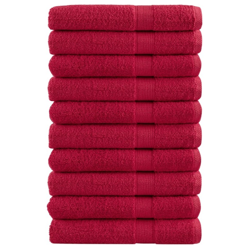 Serviettes de qualité supérieure SOLUND 10 pcs rouge 600 g/m² 