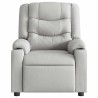 Fauteuil de massage inclinable gris nuage tissu 