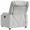 Fauteuil de massage inclinable gris nuage tissu 
