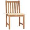 Chaises de jardin lot de 2 avec coussins Bois de teck massif 