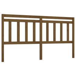 Tête de lit Marron miel 206x4x100 cm Bois massif de pin 