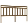 Tête de lit Marron miel 206x4x100 cm Bois massif de pin 