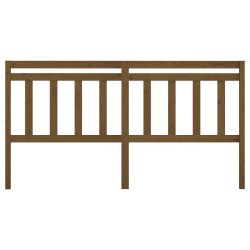 Tête de lit Marron miel 206x4x100 cm Bois massif de pin 
