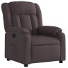 Fauteuil inclinable Marron foncé Tissu 