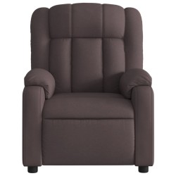 Fauteuil inclinable Marron foncé Tissu 
