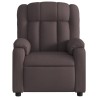 Fauteuil inclinable Marron foncé Tissu 