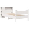 Cadre de lit sans matelas blanc 90x190 cm bois de pin massif 