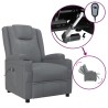 Fauteuil inclinable électrique Anthracite Similicuir 