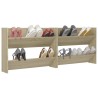 Armoires à chaussures murales 2 pcs Chêne Sonoma 80x18x60 cm 