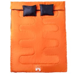 Sac de couchage double et oreillers adultes camping 3-4 saisons 