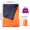 Sac de couchage double et oreillers adultes camping 3-4 saisons 